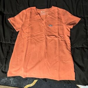 Figs Catarina Scrub Top, Terracotta